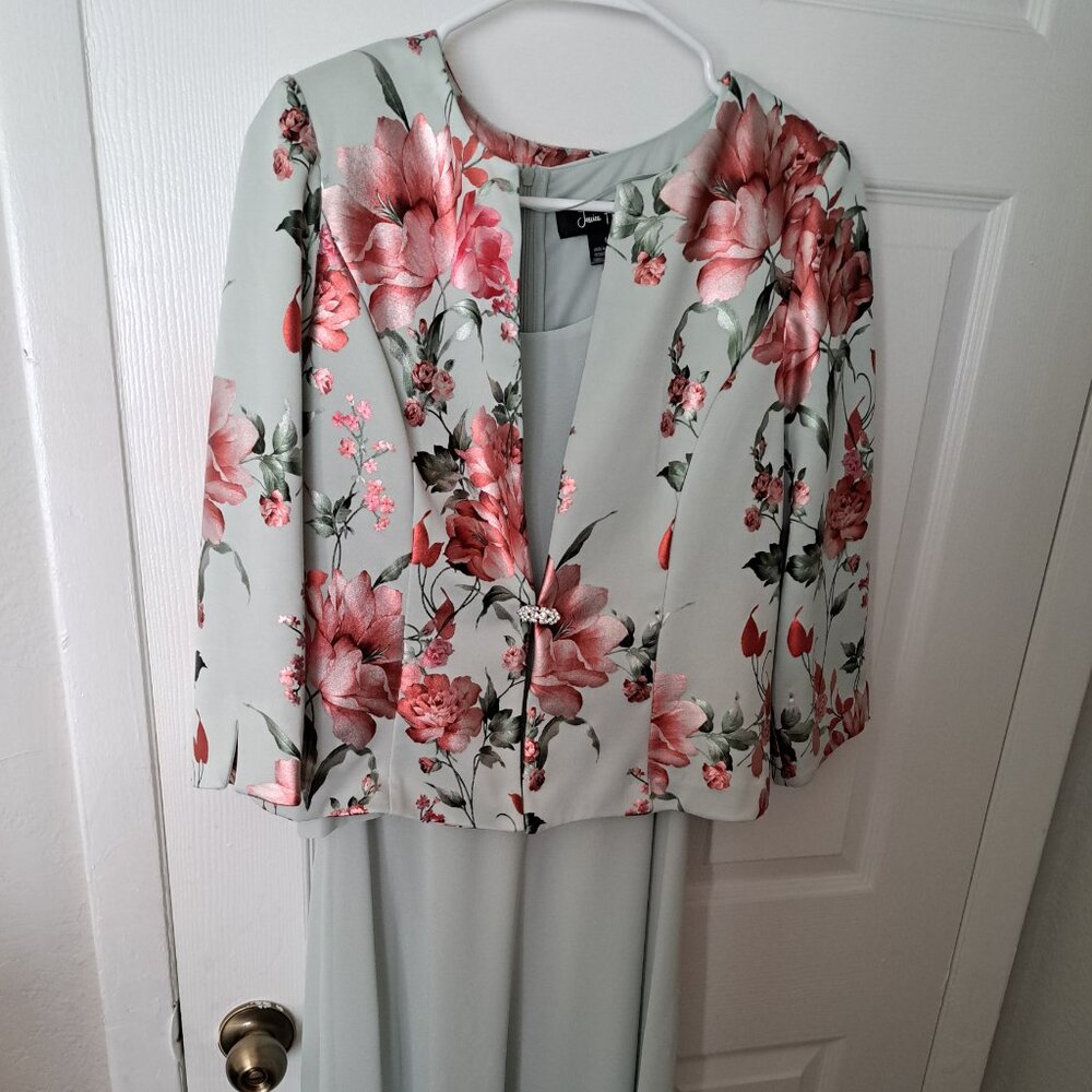 Jessica Howard Women's 2-Pc. Floral-Print Jacket & Dress Set